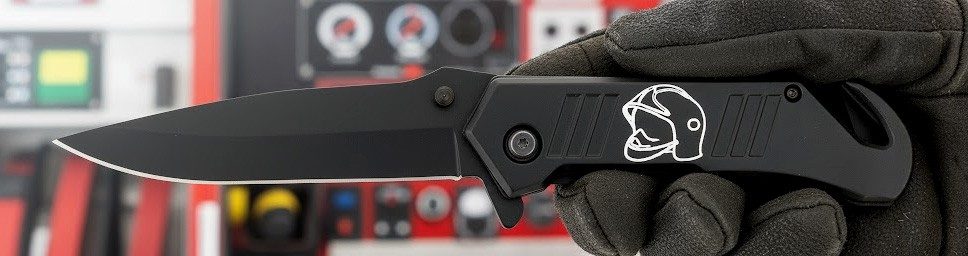Black Tactical Folding Knife with Assisted Opening – 11.7 cm Handle