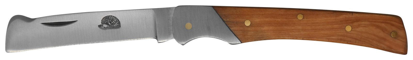 Teak Wood Handle Grafting Knife – 10 cm Handle, Inox Bolster