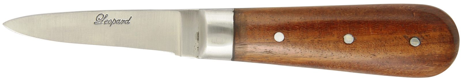 Rich Dark Wood Handle Oyster Knife – 9.2 cm Handle, Inox Bolster
