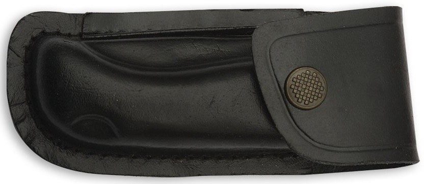 Padded Black Leather Knife Case – 10.5 cm
