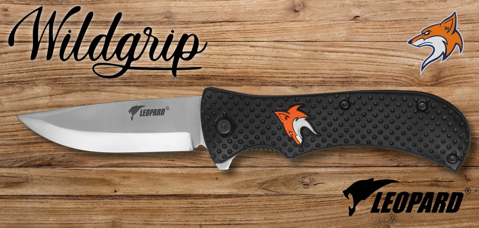 Folding Knife with Dotted Black Grip – 12 cm Handle