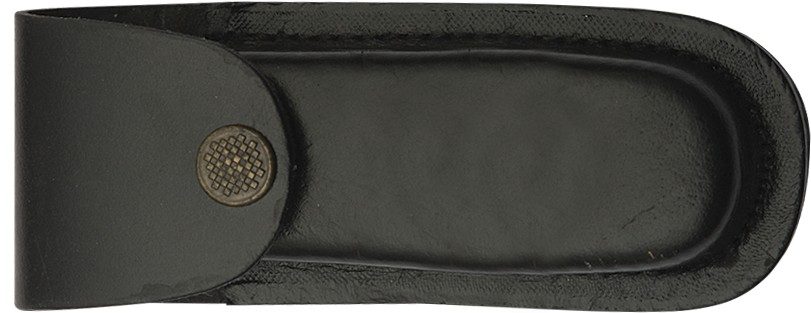 Black Leather Pocket Knife Sheath – 10.5 cm