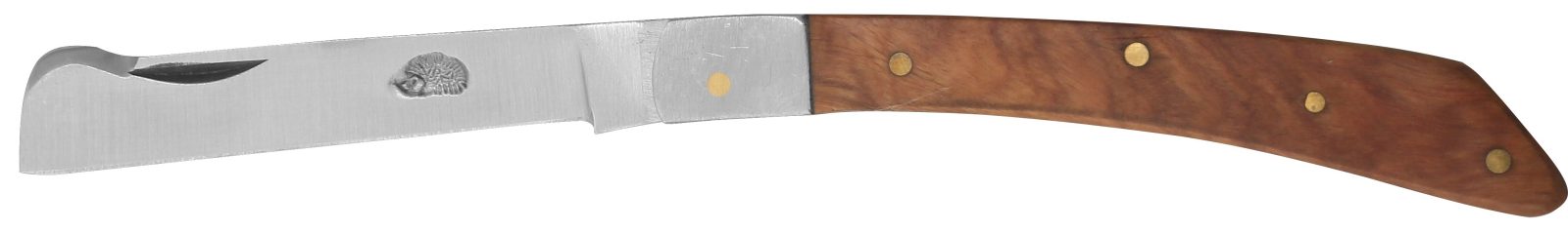Reddish Wood Handle Grafting Knife – 10 cm Handle, Inox Bolster