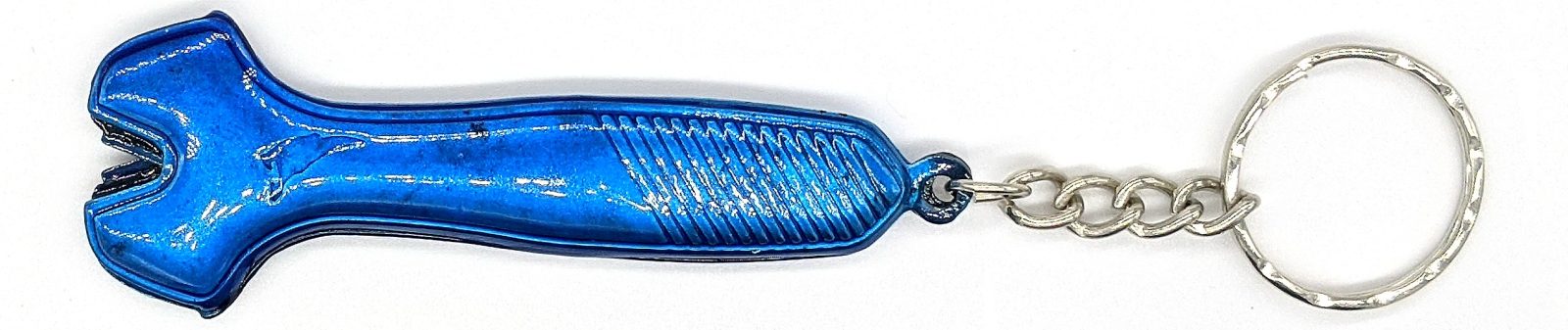 Blue Tungsten Carbide Sharpener Keyring – 7.8 cm