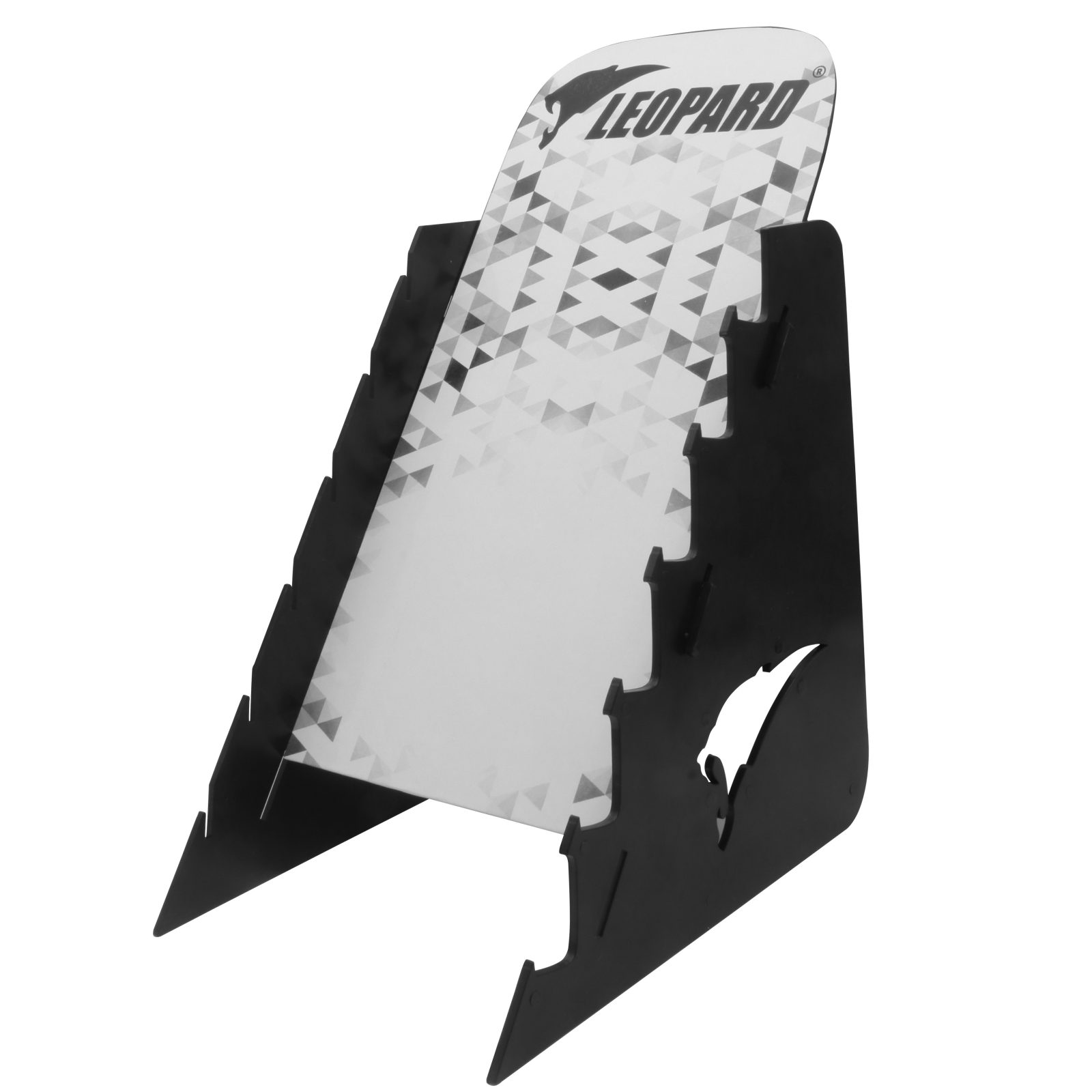 Black Multi-Slot Angled Knife Display Stand