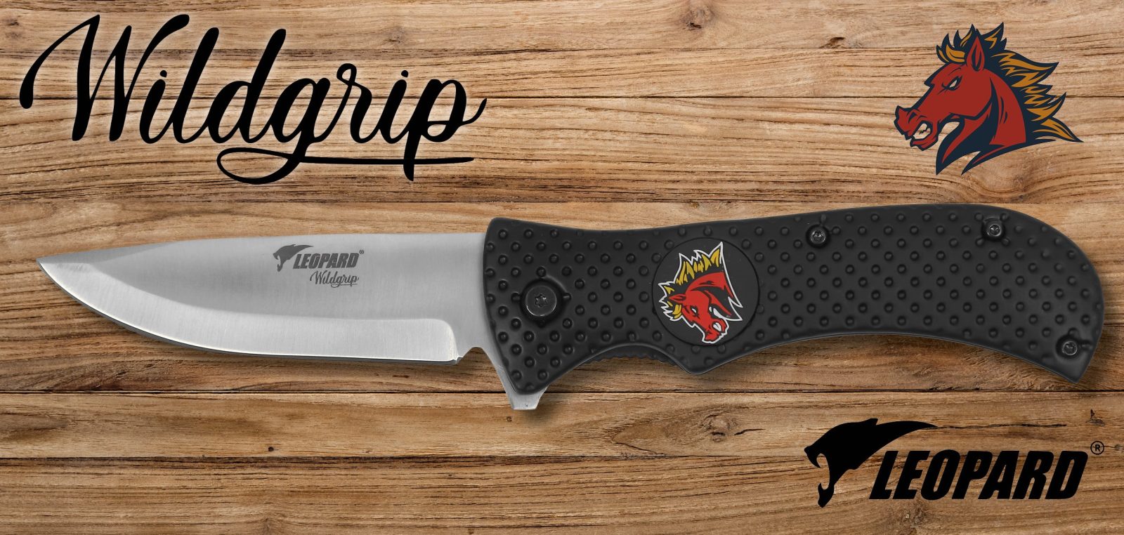 Folding Knife with Raised-Dot Black Grip – 12 cm Handle