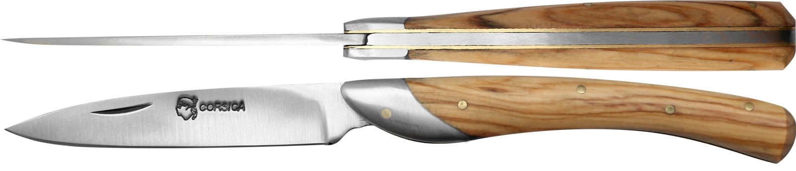 Olive Wood Handle Folding Knife – 11 cm Handle, Inox Bolster
