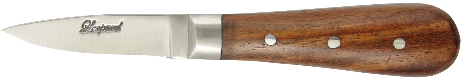 Dark Wood Handle Oyster Knife – 8.5 cm Handle, Inox Bolster