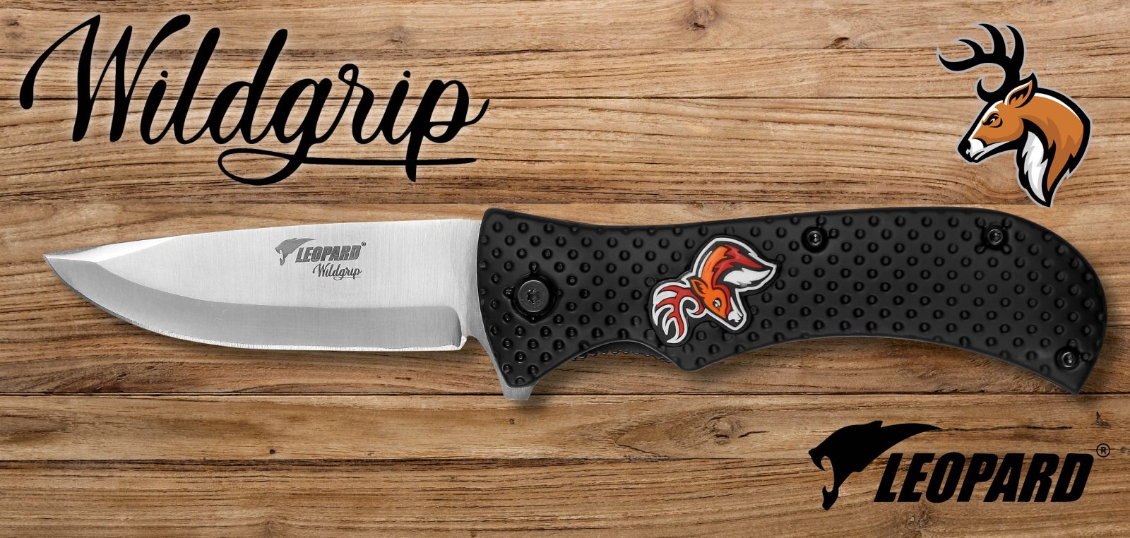 Folding Knife with Ergonomic Black Grip – 12 cm Handle