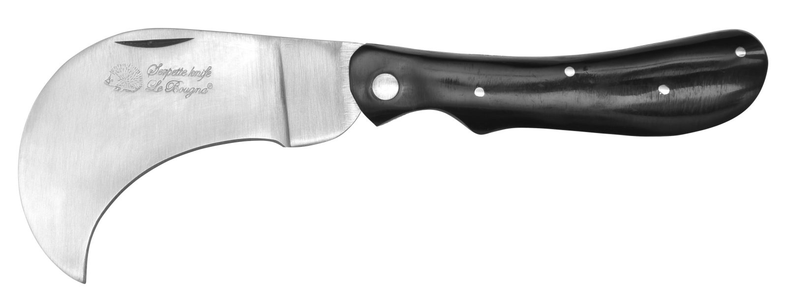 Glossy Black Handle Pruning Knife – 9.6 cm Handle