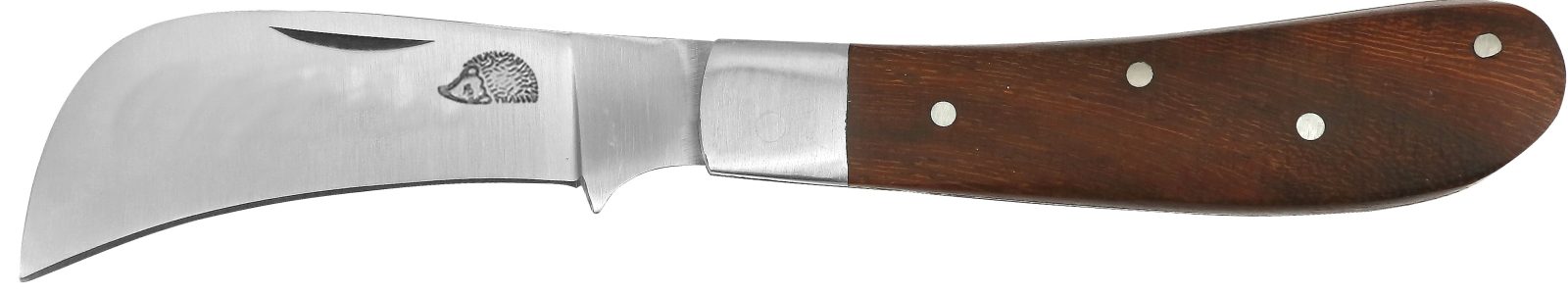 Dark Wood Handle Serpette Pruning Knife – 10 cm Handle