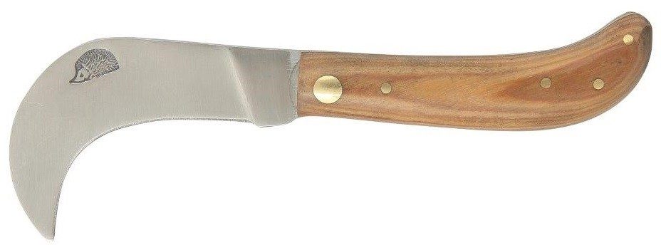 Teak Wood Handle Serpette Pruning Knife – 8.8 cm Handle