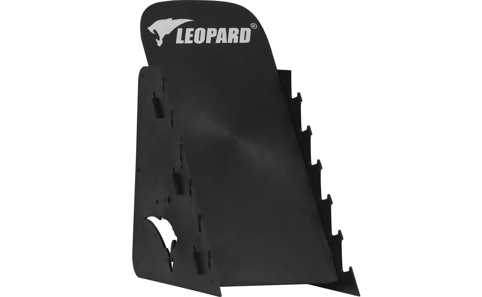Black Plastic Multi-Slot Knife Display Stand