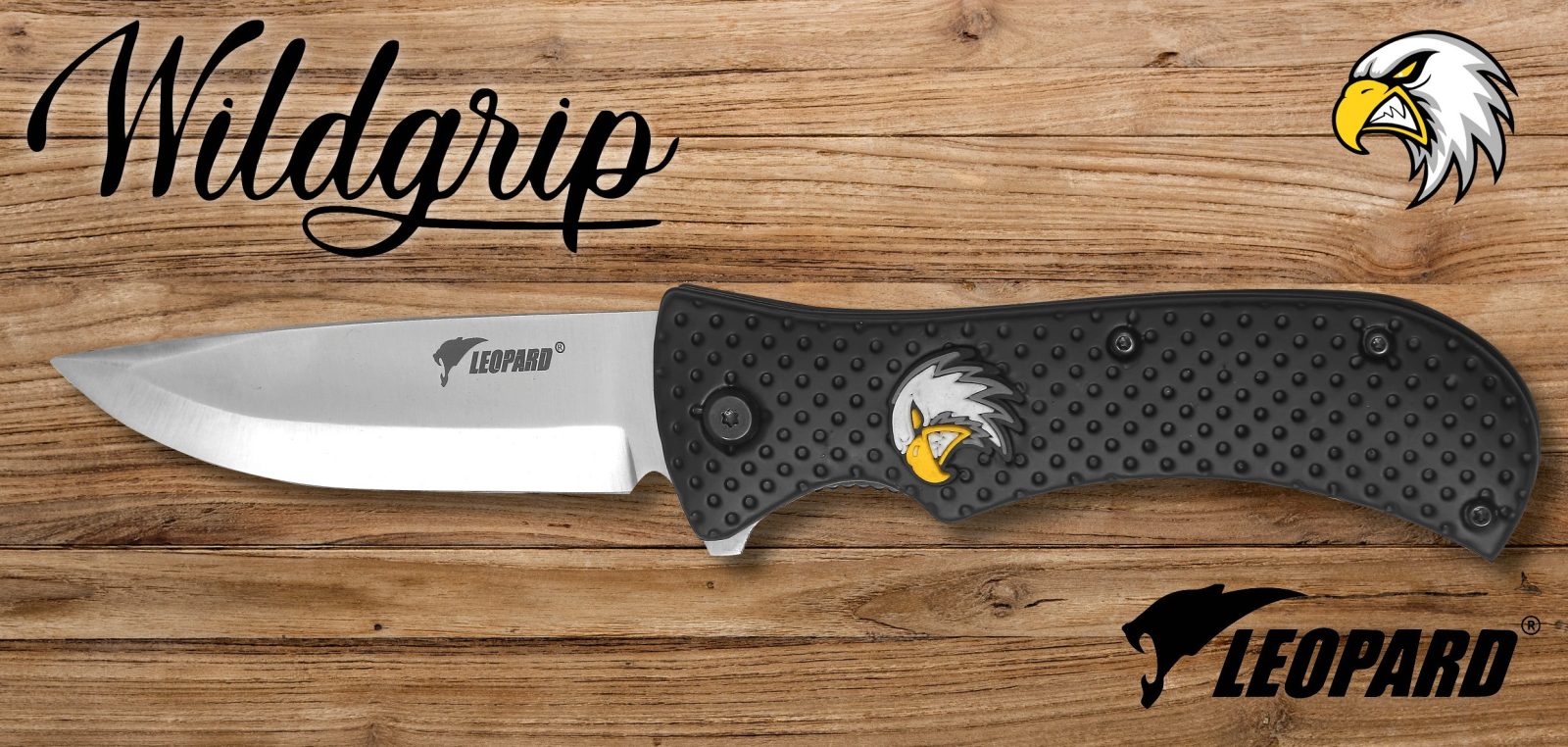 Folding Knife with Dimpled Black Grip – 12 cm Handle