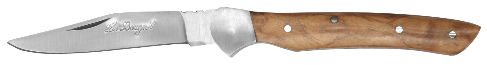 Golden Teak Wood Handle Folding Knife – 10 cm Handle, Inox Bolster