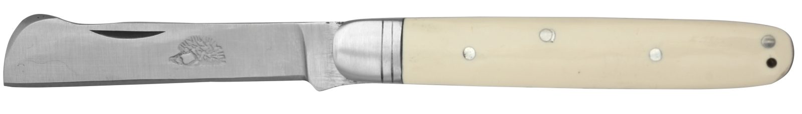White Bone Handle Grafting Knife – 10 cm Handle, Inox Bolster