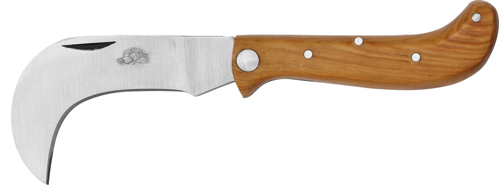 Teak Wood Handle Hooked Pruning Knife – 8 cm Handle
