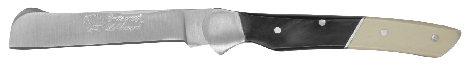 Two-Tone Black & Ivory Handle Grafting Knife – 10 cm Handle, Inox Bolster