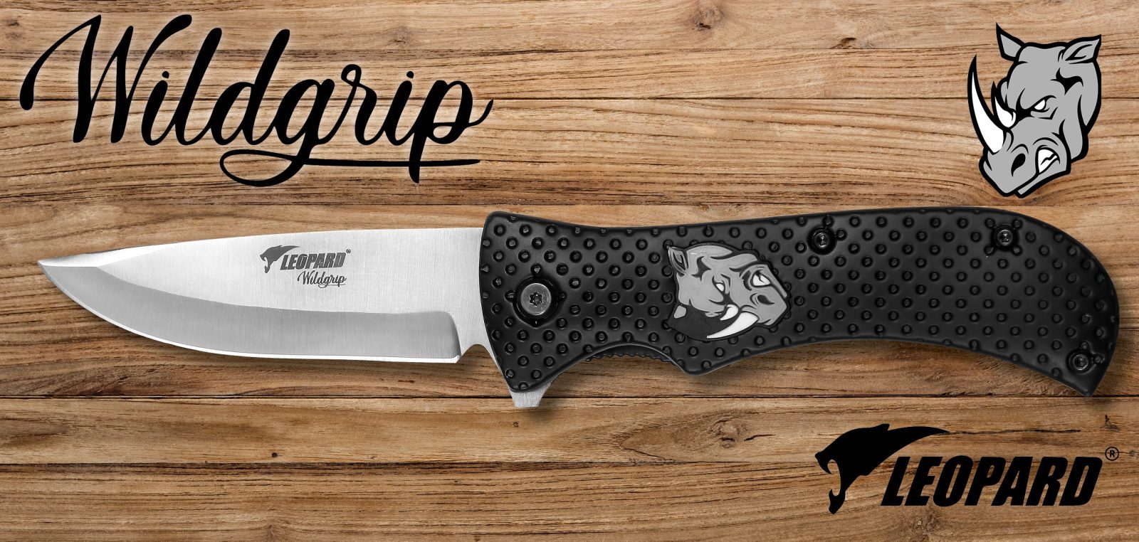 Folding Knife with Grippy Black Handle – 12 cm Handle