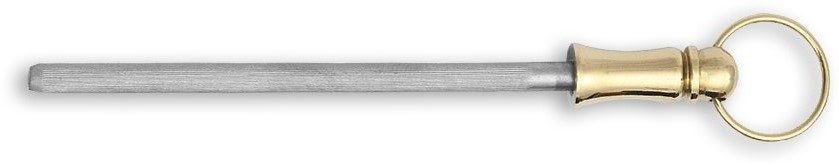 Brass Handle Honing Steel Sharpener – 10 cm